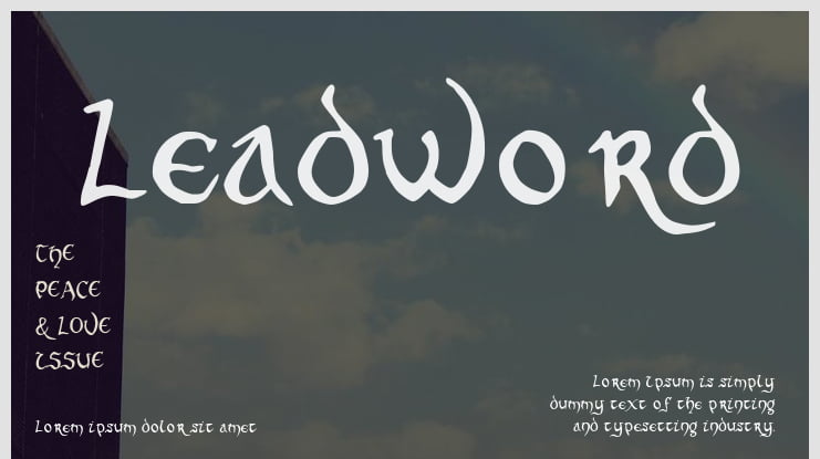 Leadword Font