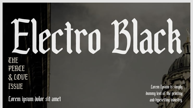 Electro Black Font