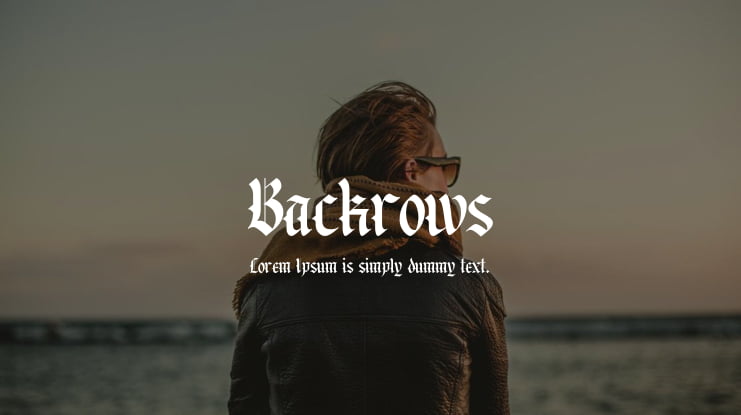 Backrows Font Family