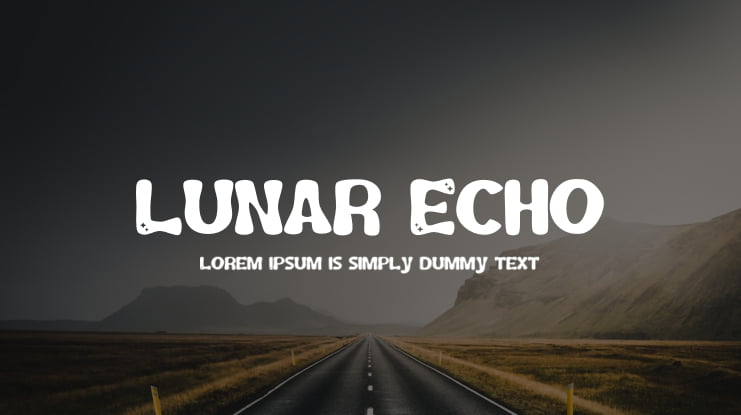 Lunar Echo Font