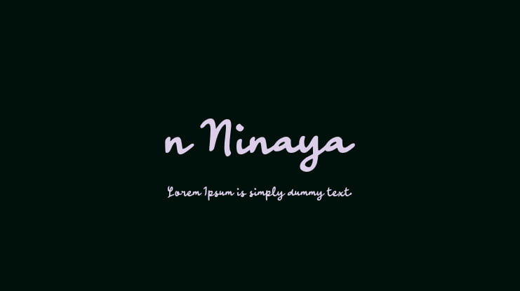 n Ninaya Font