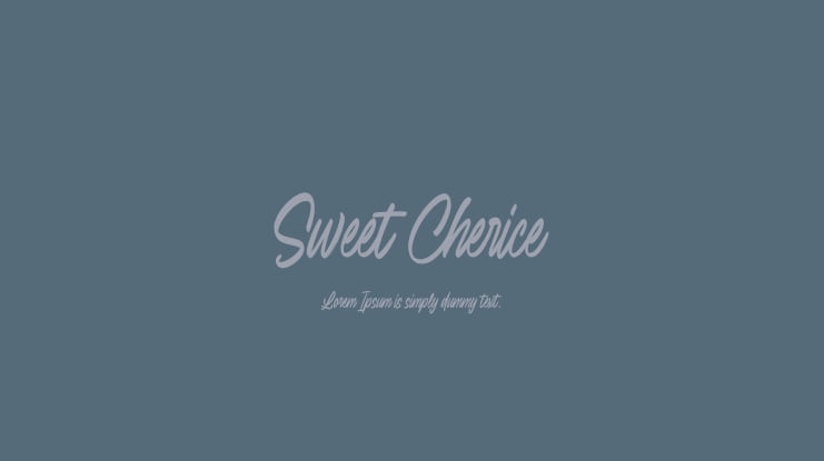 Sweet Cherice Font