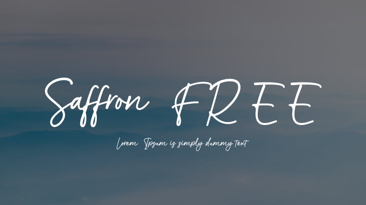 Saffron FREE Font