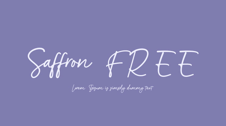 Saffron FREE Font