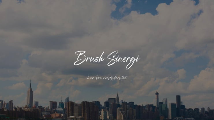 Brush Sinergi Font