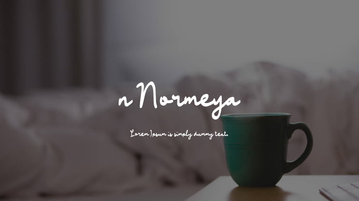 n Normeya Font