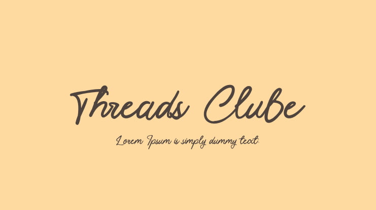 Threads Clube Font