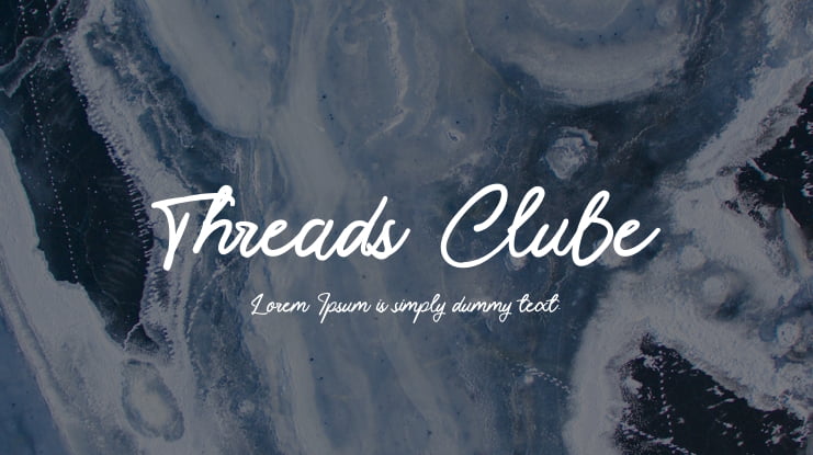 Threads Clube Font