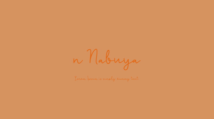 n Nabuya Font