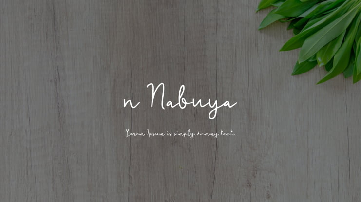 n Nabuya Font