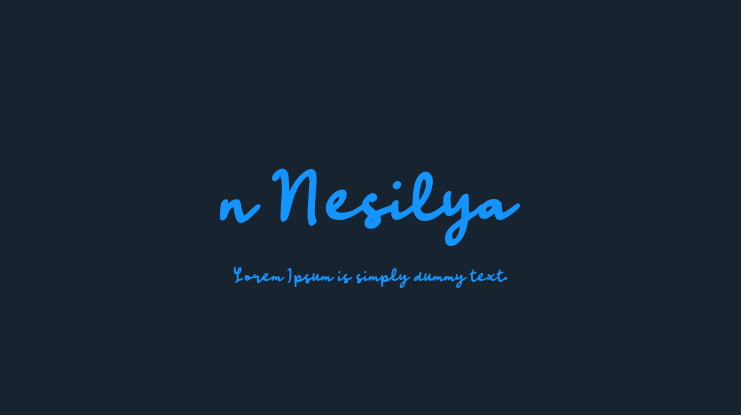 n Nesilya Font