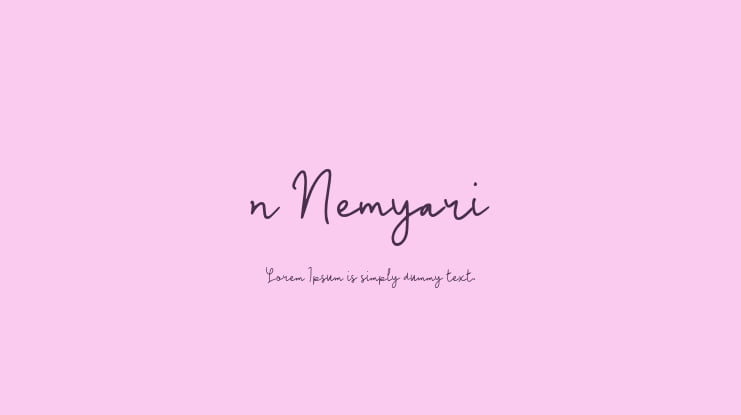 n Nemyari Font