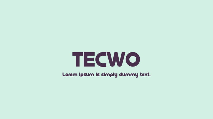 TECWO Font