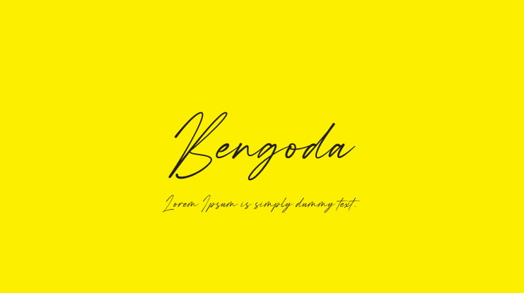 Bengoda Font