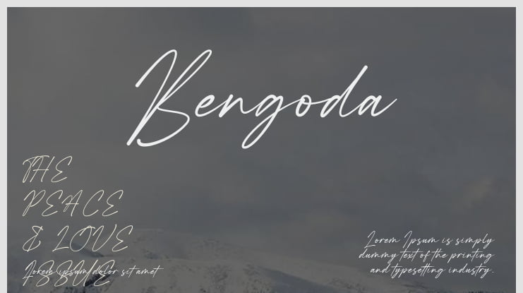 Bengoda Font