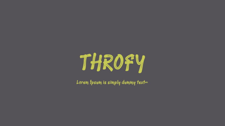 THROFY Font