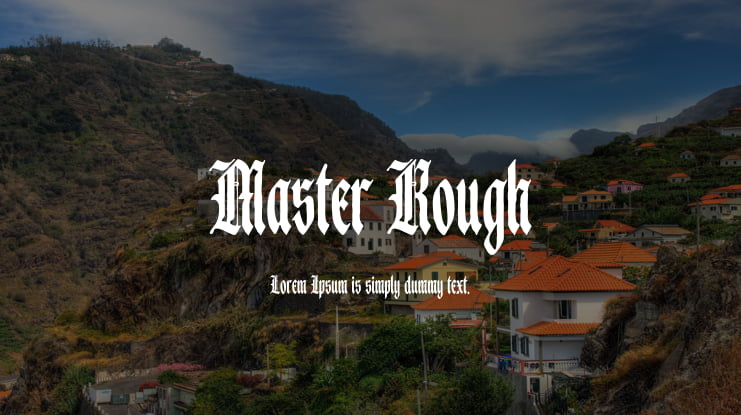 Master Rough Font