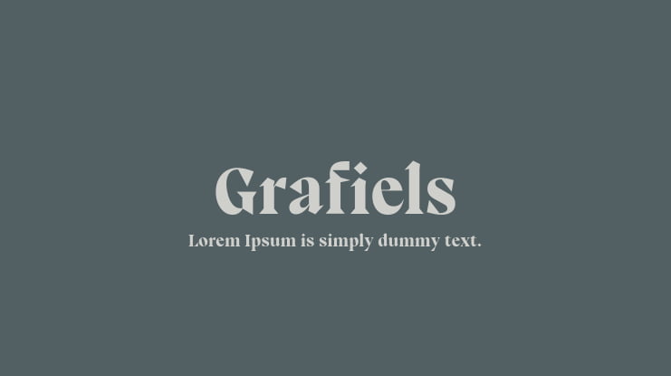 Grafiels Font