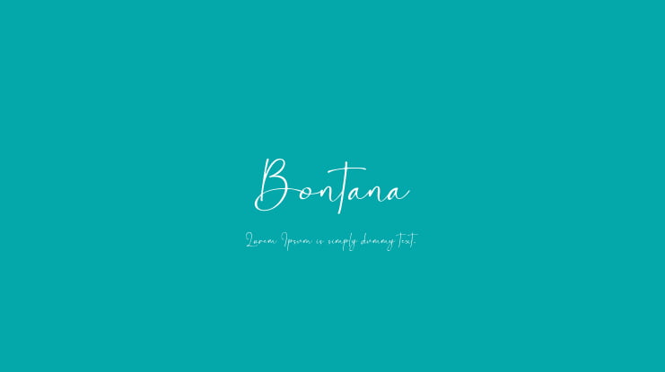 Bontana Font