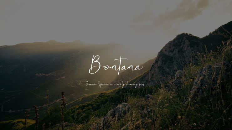 Bontana Font