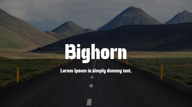 Bighorn Font Family