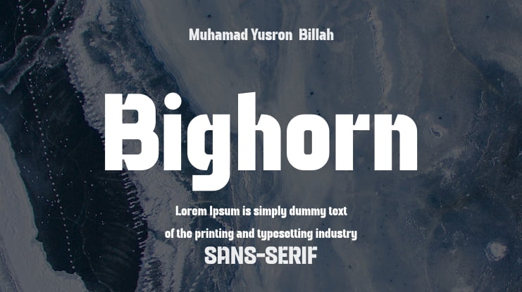 Bighorn Font Family