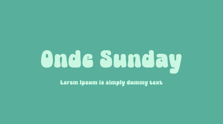 Onde Sunday Font