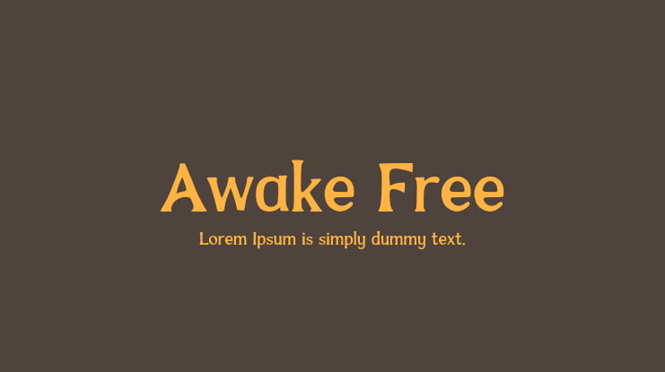 Awake Free Font