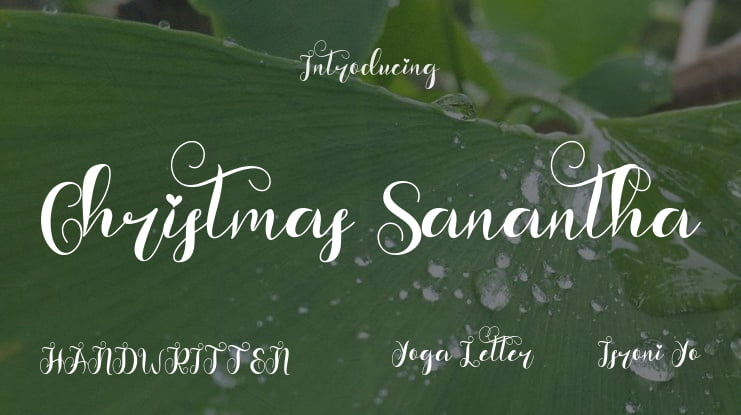 Christmas Sanantha Font