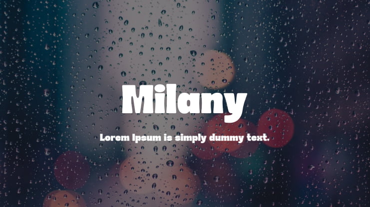 Milany Font