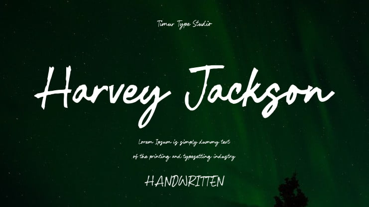 Harvey Jackson Font