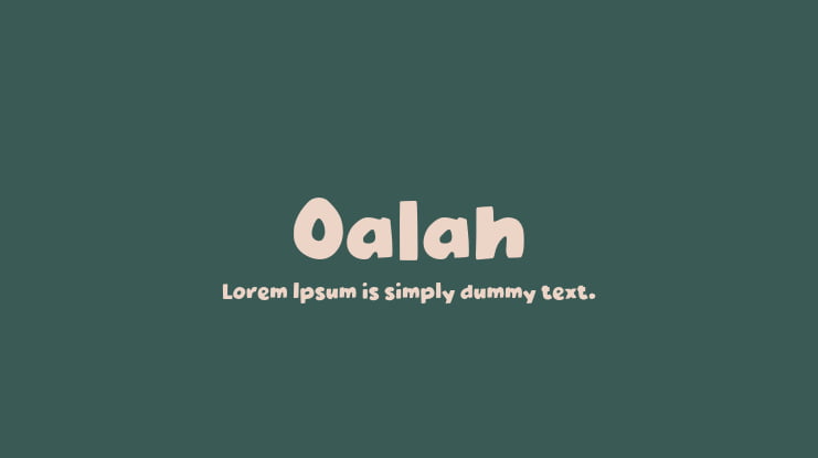 Oalah Font