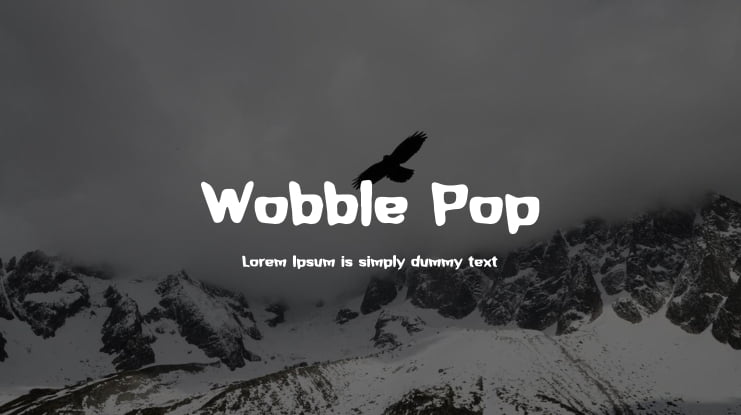 Wobble Pop Font