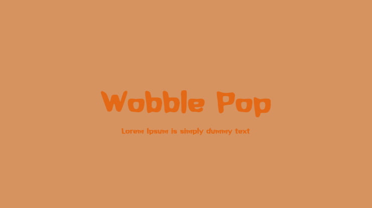 Wobble Pop Font