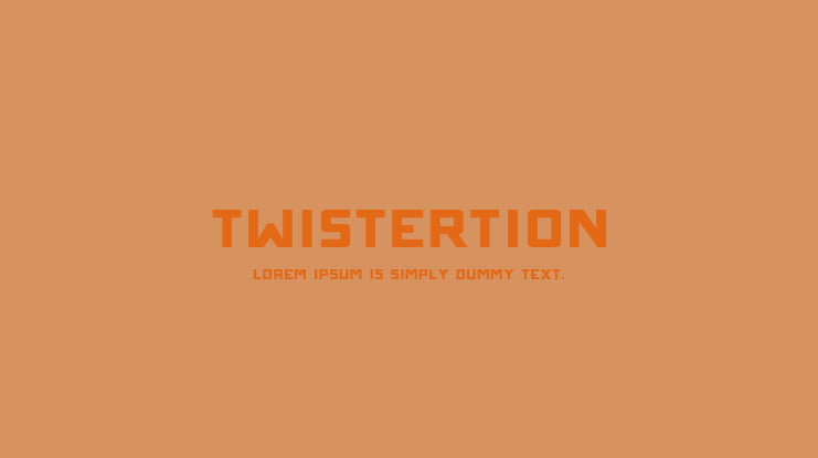 Twistertion Font