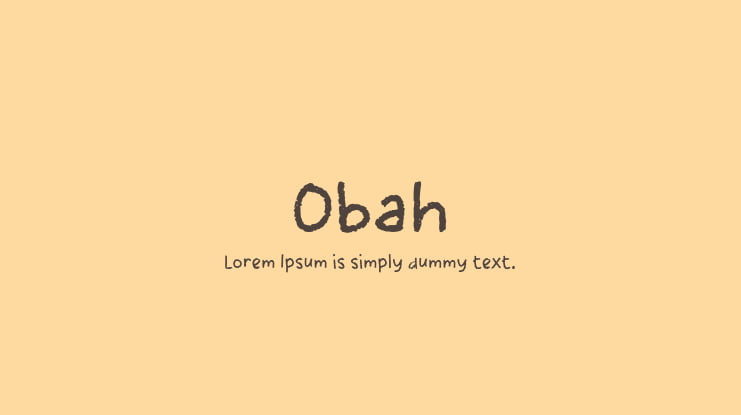 Obah Font