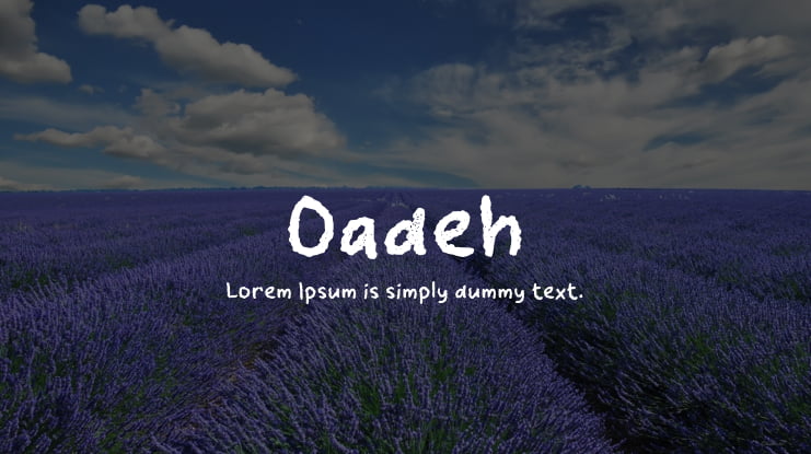 Oadeh Font