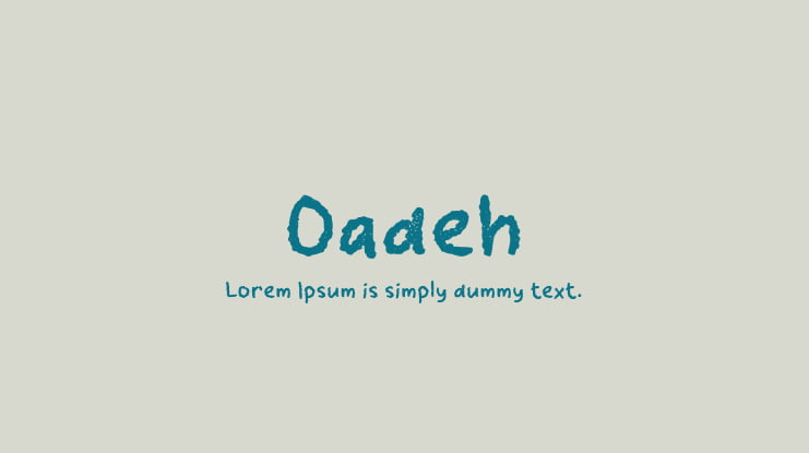 Oadeh Font