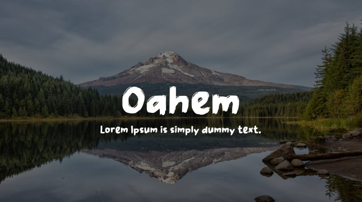 Oahem Font