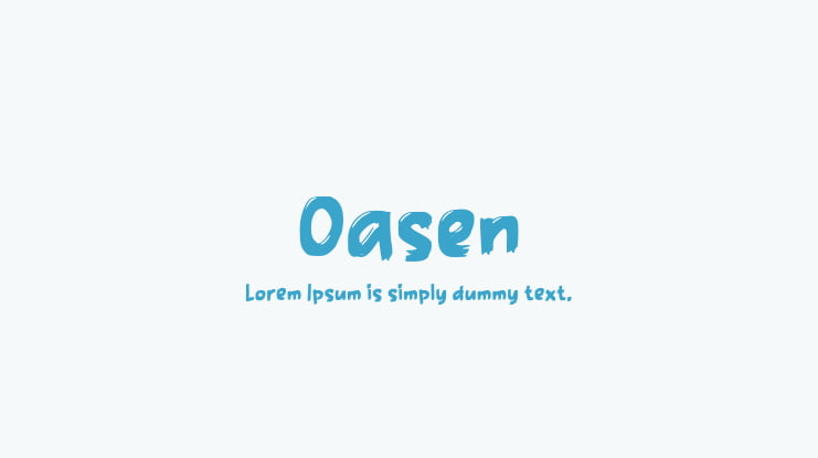 Oasen Font