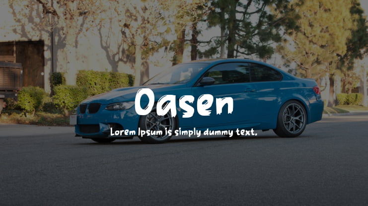 Oasen Font