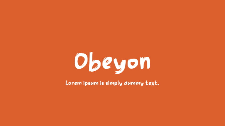 Obeyon Font