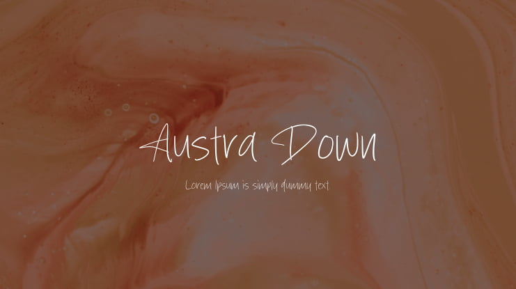 Austra Down Font