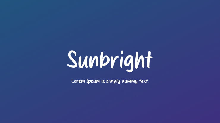 Sunbright Font