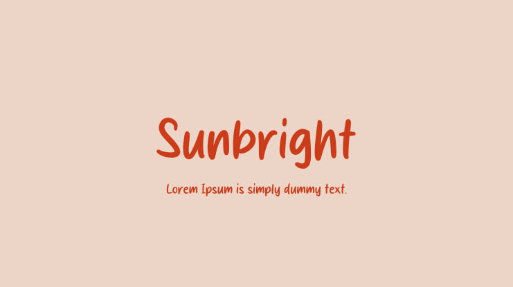 Sunbright Font