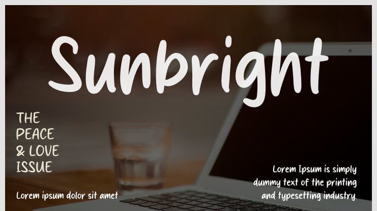 Sunbright Font