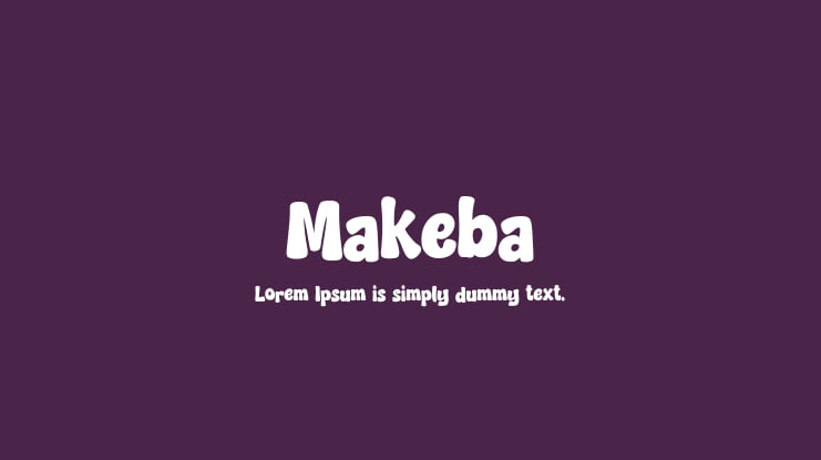 Makeba Font