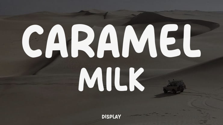 Caramel Milk Font