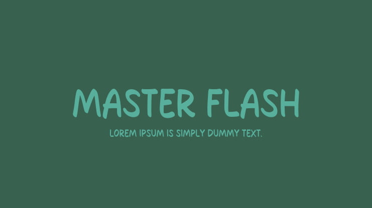 Master Flash Font