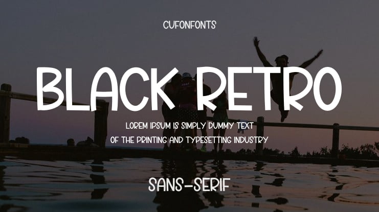 Black Retro Font